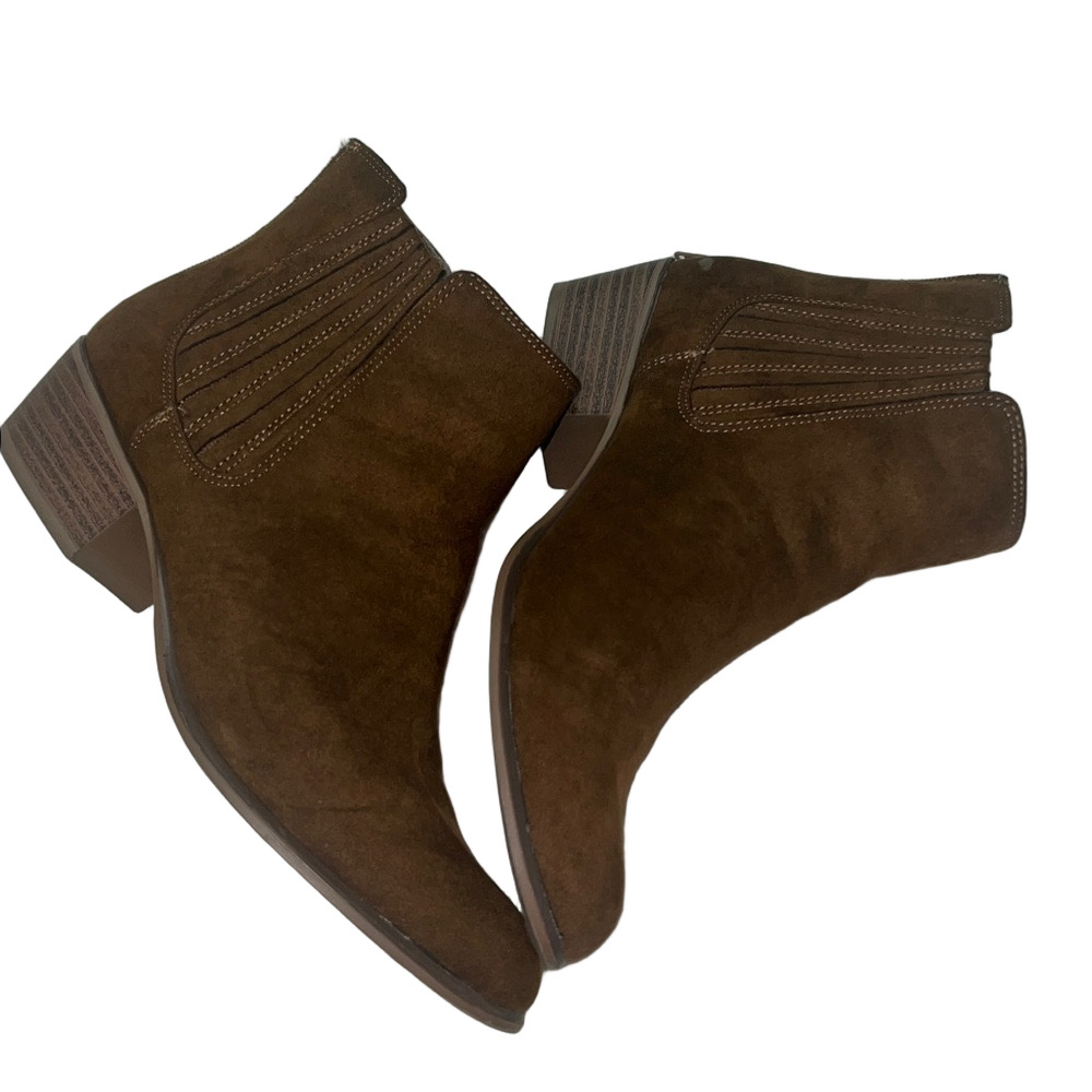 Esprit Trissa Suede Brown Ankle Boots Size 10